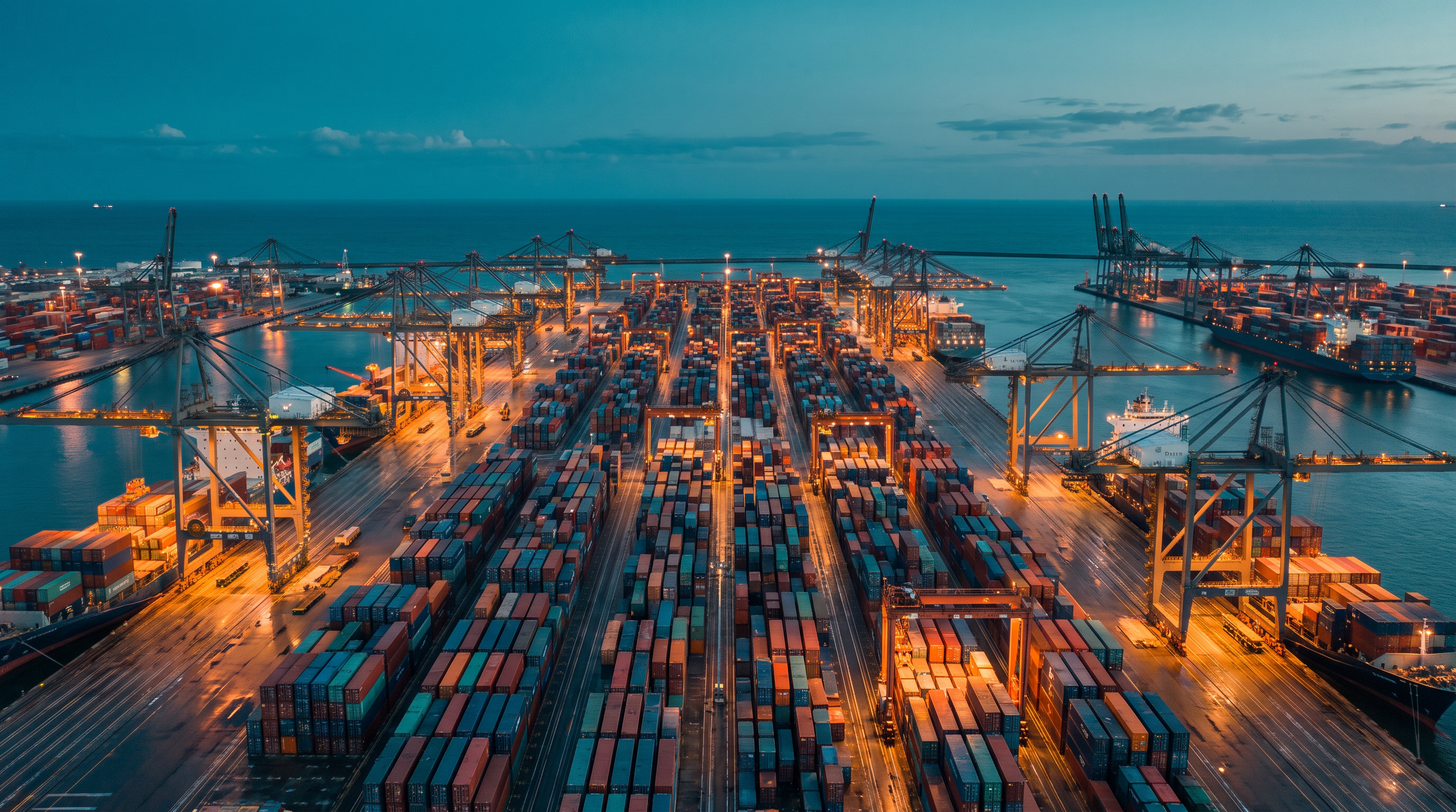 Global supply chain visualisation — freight, customs and warehousing.
